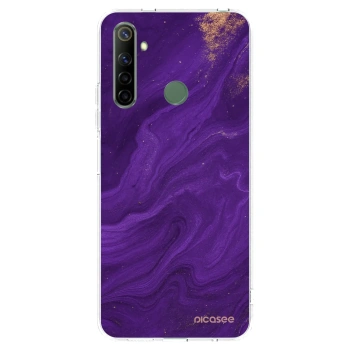 Picasee silikónový prehľadný obal pre Realme 6i - Purple