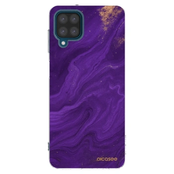 Picasee silikónový prehľadný obal pre Samsung Galaxy A12 A125F - Purple