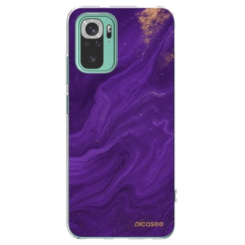 Picasee silikónový prehľadný obal pre Xiaomi Redmi Note 10 Pro - Purple