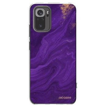 Picasee silikónový prehľadný obal pre Xiaomi Redmi Note 10S - Purple