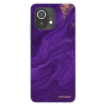 Picasee silikónový prehľadný obal pre Xiaomi Mi 11 - Purple