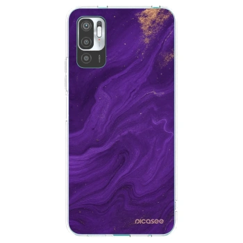 Picasee silikónový prehľadný obal pre Xiaomi Redmi Note 10 5G - Purple