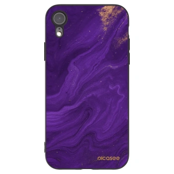 Picasee silikónový čierny obal pre Apple iPhone XR - Purple