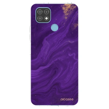 Picasee silikónový prehľadný obal pre Realme C21 - Purple