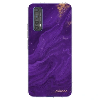 Picasee silikónový prehľadný obal pre Realme 7 - Purple