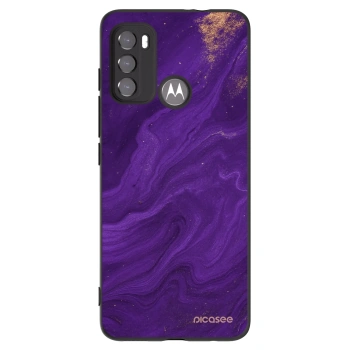 Picasee silikónový čierny obal pre Motorola Moto G60 - Purple