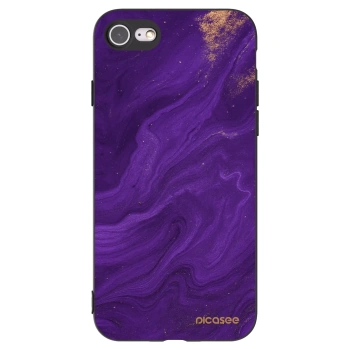 Picasee silikónový čierny obal pre Apple iPhone SE 2022 - Purple