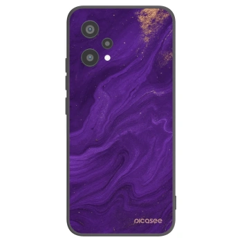 Picasee silikónový čierny obal pre Realme 9 Pro 5G - Purple