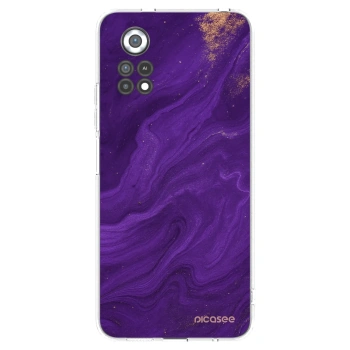 Picasee silikónový prehľadný obal pre Xiaomi Poco X4 Pro 5G - Purple