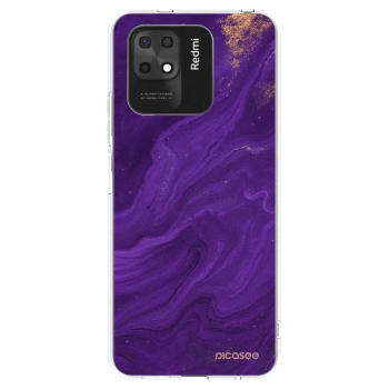 Picasee silikónový prehľadný obal pre Xiaomi Redmi 10C - Purple