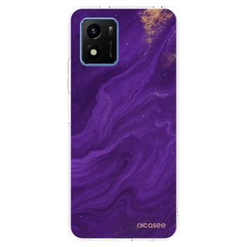 Picasee silikónový prehľadný obal pre Vivo Y01 - Purple