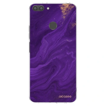 Picasee silikónový prehľadný obal pre Huawei P Smart - Purple