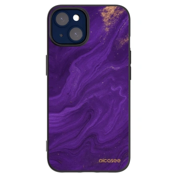 Picasee silikónový čierny obal pre Apple iPhone 14 - Purple