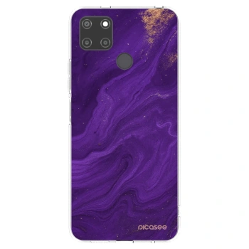 Picasee silikónový prehľadný obal pre Realme C21Y - Purple