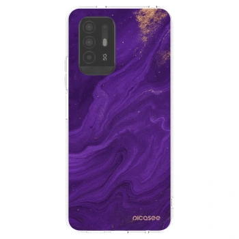 Picasee silikónový prehľadný obal pre OPPO A94 5G - Purple