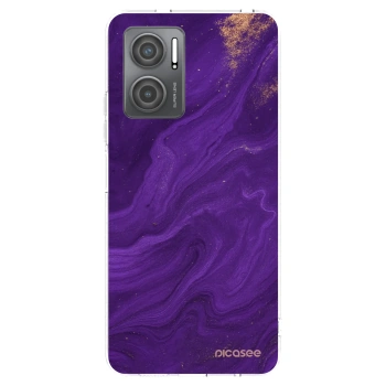 Picasee silikónový prehľadný obal pre Xiaomi Redmi 10 5G - Purple