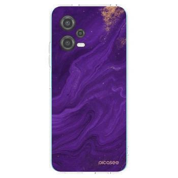 Picasee silikónový prehľadný obal pre Xiaomi Poco X5 - Purple