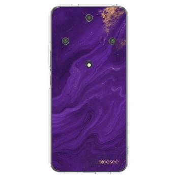 Picasee silikónový prehľadný obal pre Honor Magic5 Lite 5G - Purple