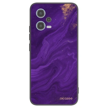 Picasee silikónový čierny obal pre Xiaomi Redmi Note 12 5G - Purple