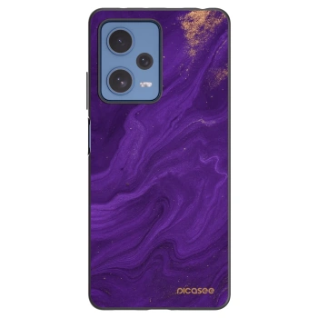 Picasee silikónový čierny obal pre Xiaomi Redmi Note 12 Pro 5G - Purple