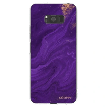 Picasee silikónový prehľadný obal pre Samsung Galaxy S8 G950F - Purple
