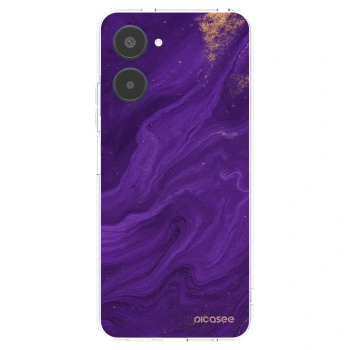 Picasee silikónový prehľadný obal pre Realme 10 4G - Purple