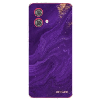 Picasee silikónový prehľadný obal pre Motorola Moto G84 5G - Purple