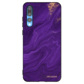 Picasee silikónový čierny obal pre Huawei P20 Pro - Purple