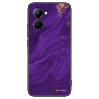 Picasee silikónový čierny obal pre Realme C33 (2023) - Purple
