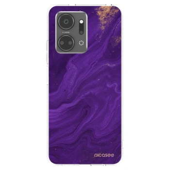 Picasee silikónový prehľadný obal pre Honor X7a - Purple
