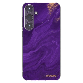 Picasee silikónový prehľadný obal pre Samsung Galaxy S24+ S926B 5G - Purple