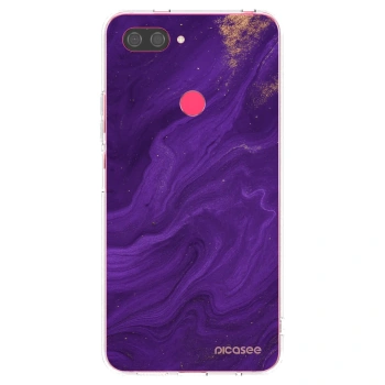 Picasee silikónový prehľadný obal pre Xiaomi Mi 8 Lite - Purple