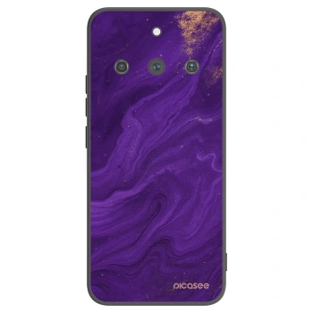 Picasee silikónový čierny obal pre Realme 11 Pro+ - Purple