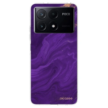 Picasee silikónový prehľadný obal pre Xiaomi Poco X6 Pro - Purple