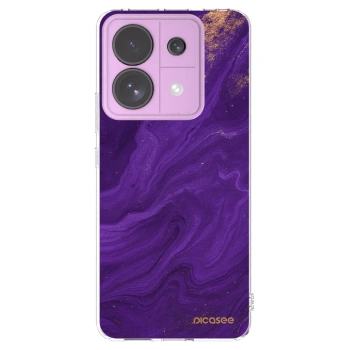 Picasee silikónový prehľadný obal pre Xiaomi Redmi Note 13 Pro 5G - Purple