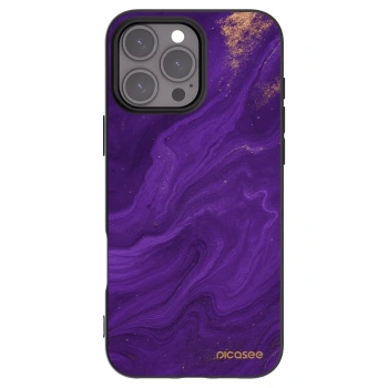 Picasee silikónový čierny obal pre Apple iPhone 16 Pro Max - Purple