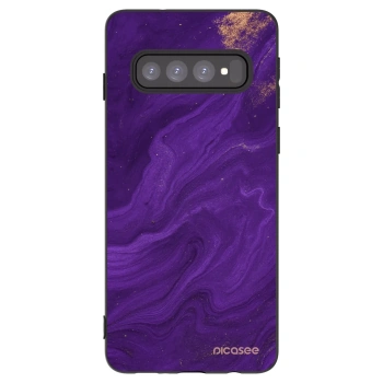 Picasee silikónový čierny obal pre Samsung Galaxy S10 G973 - Purple