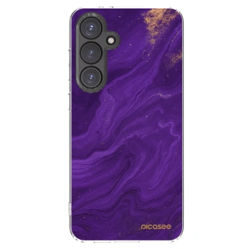 Picasee silikónový prehľadný obal pre Samsung Galaxy S24 FE S721B - Purple