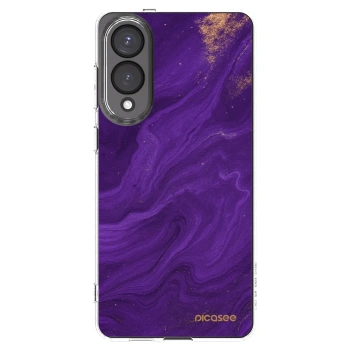 Picasee silikónový prehľadný obal pre Samsung Galaxy S25 Edge 5G - Purple
