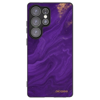 Picasee silikónový čierny obal pre Samsung Galaxy S25 Ultra 5G - Purple