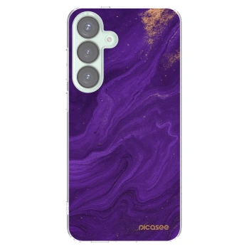 Picasee silikónový prehľadný obal pre Samsung Galaxy S25+ 5G - Purple