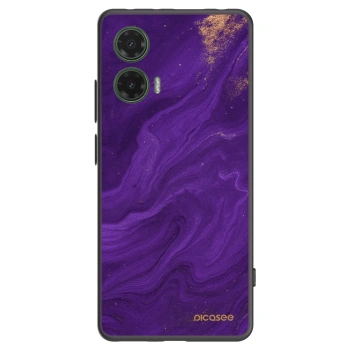 Picasee silikónový čierny obal pre Motorola Moto G35 5G - Purple