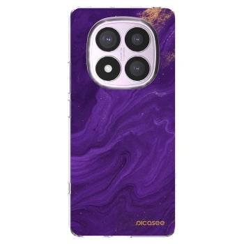 Picasee silikónový prehľadný obal pre Xiaomi Redmi Note 14 Pro 4G - Purple