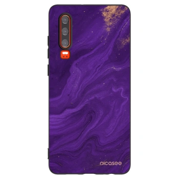 Picasee silikónový čierny obal pre Huawei P30 - Purple