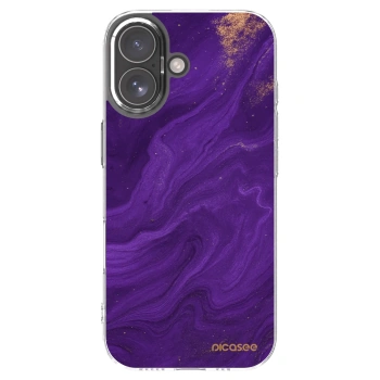 Picasee silikónový prehľadný obal pre Apple iPhone 17 - Purple