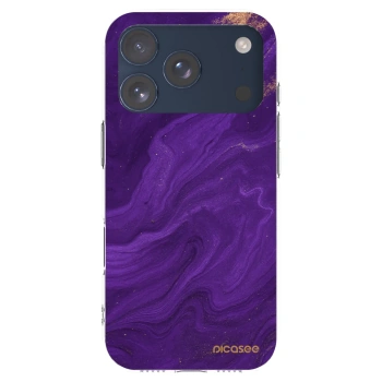 Picasee silikónový prehľadný obal pre Apple iPhone 17 Pro - Purple