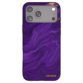 Picasee silikónový čierny obal pre Apple iPhone 17 Pro Max - Purple