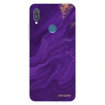Picasee silikónový prehľadný obal pre Huawei Y6 2019 - Purple