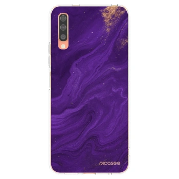 Picasee silikónový prehľadný obal pre Samsung Galaxy A70 A705F - Purple