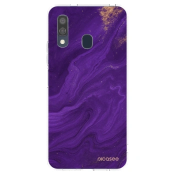 Picasee silikónový prehľadný obal pre Samsung Galaxy A40 A405F - Purple